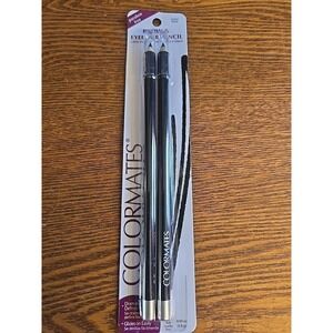 Colormates Brow & Eye Liner Pencils NIP 62501 Black